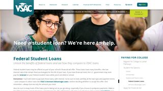 Federal Student Loans | VSAC