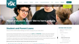 Vermont Student Loans | Student Aid | VSAC