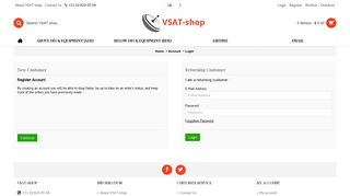 Account Login - VSAT shop