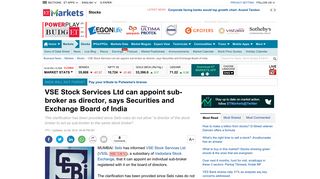 VSE Stock Services Ltd can appoint sub-broker as director, says ...