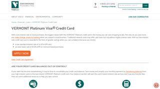 VERMONT Platinum Visa® Credit Card | A Credit Union for ... - VSECU
