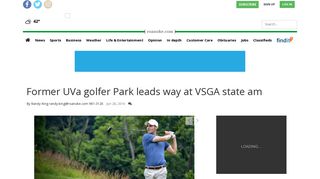 Former UVa golfer Park leads way at VSGA state am | Golf | roanoke ...