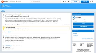 Prompting for apple id and password : VShare - Reddit
