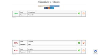 vside.com - free accounts, logins and passwords