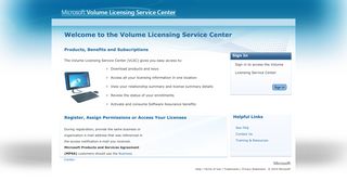 Volume Licensing Service Center - Microsoft