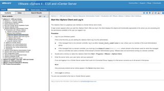Start the vSphere Client and Log In
