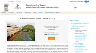 Vikram Sarabhai Space Centre (VSSC) - ISRO
