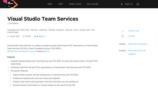 Visual Studio Team Services - Plugins | JetBrains