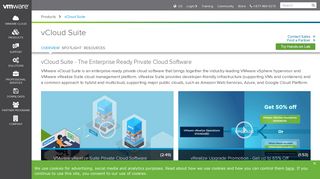 vCloud Suite | Private Cloud Software | VMware