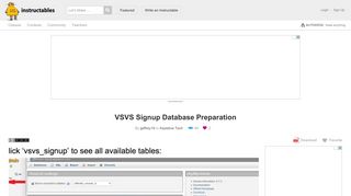 VSVS Signup Database Preparation: 10 Steps