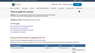 How to apply for courses - VTAC