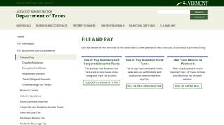 File and Pay | Department of Taxes