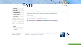VTB — Login to Internet Banking