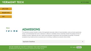 Admissions | Vermont Tech