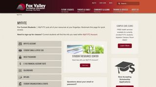 MyFVTC | Fox Valley Technical College