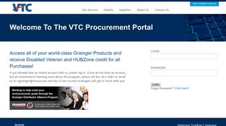 Welcome To The VTC Procurement Portal | Veterans Trading ...