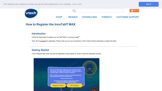 How to Register the InnoTab ® MAX - VTech