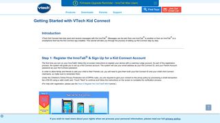 Getting Started with Kid Connect - VTech