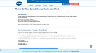 What to Do If You Cannot Receive Emails from VTech - Best Kids Tech ...