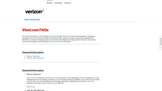 Vtext.com - Verizon Wireless