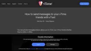 How to Send Messages to your vTime Friends with vText - vTime
