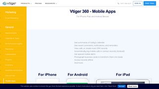 Vtiger 360 | Mobile CRM App for IOS and Android from Vtiger CRM
