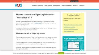 How to customize Vtiger Login Screen - 3 Easy Steps to improve it now.