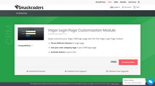 Vtiger Branding and Login Page Customization - Smackcoders
