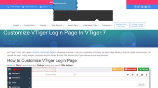Customize VTiger Login Page In VTiger 7 - VTiger Experts