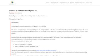 Release of Open Source Vtiger 7.1.0 - Automate SMB