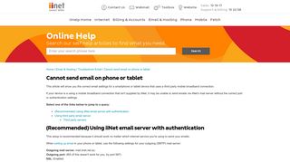 Cannot send email on phone or tablet | iiHelp