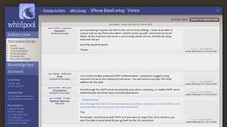 iPhone Email setup - Vtown - iiNet Group - Whirlpool Forums