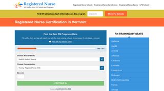 Registered Nurse Certification/License in Vermont