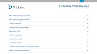 VTX: Free Email FAQ