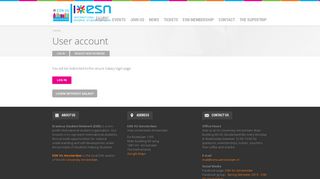 User account | ESN VU Amsterdam