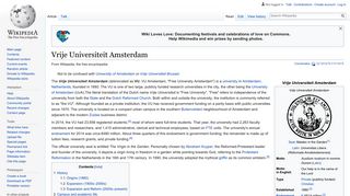 Vrije Universiteit Amsterdam - Wikipedia