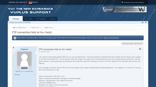 FTP connection fails to Vu+ Solo2 - English Corner - Vu+ Support Forum