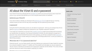 All about the VUnet ID and e-password | Online Orientation ...
