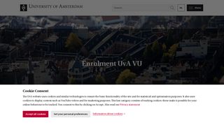 Enrolment UvA VU - University of Amsterdam