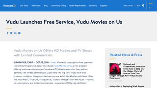 Vudu Launches Free Service, Vudu Movies on Us - Newsroom