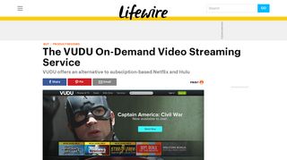 All About The VUDU On-Demand Video Streaming Service - Lifewire