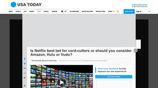 Best streaming service: Netflix vs. Vudu vs. Amazon Prime vs. Hulu