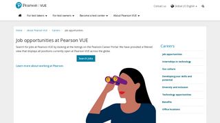 Job opportunities :: Pearson VUE