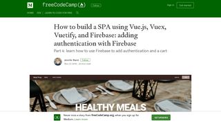 How to build a SPA using Vue.js, Vuex, Vuetify, and Firebase: adding ...