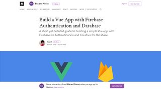 Build a Vue App with Firebase Authentication and Database