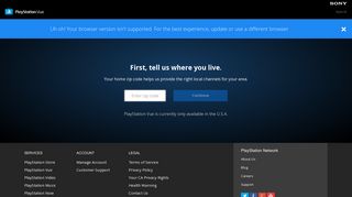 Manage Subscription - PlayStation Vue