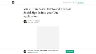 Vue 2 + Firebase: How to add Firebase Social Sign In into your Vue ...