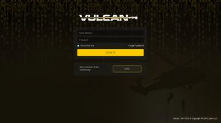 Vulcan | Login Page