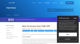 How To Access Your Vultr VPS - Vultr.com