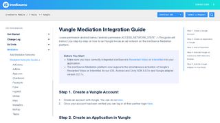 Vungle Mediation Integration Guide - IronSource Knowledge Center